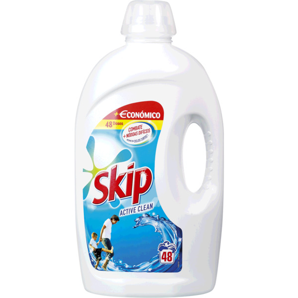 Skip Active Clean Detergente para a Máquina da Roupa Diluído 48 dosesEl Corte Inglés