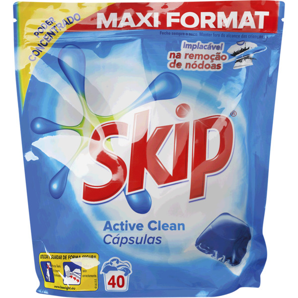 Skip Active Clean Detergente para a Máquina da Roupa embalagem 40 dosesEl Corte Inglés